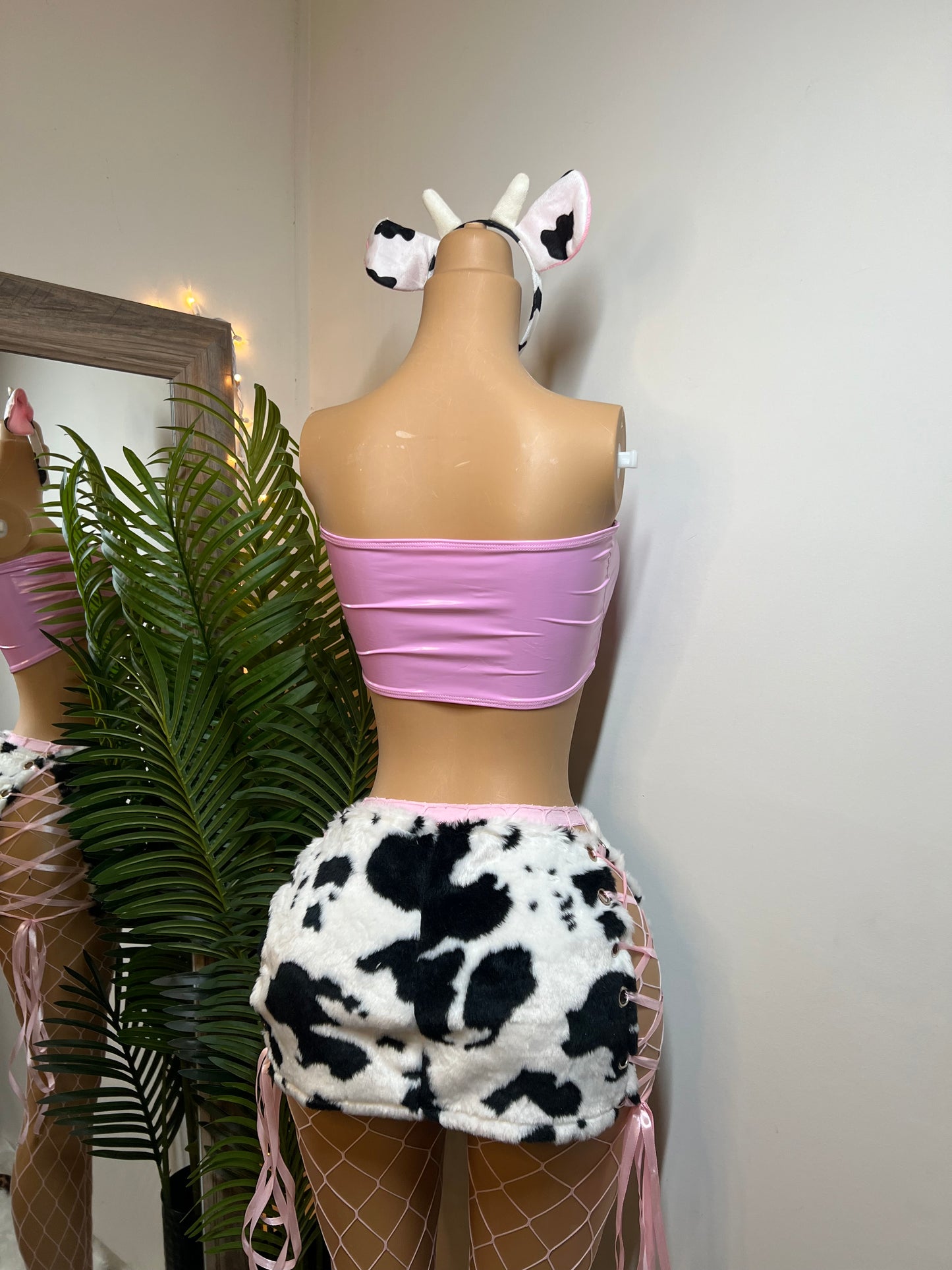 Moo Baddie - ears and fishnets included (Ready to Ship)
