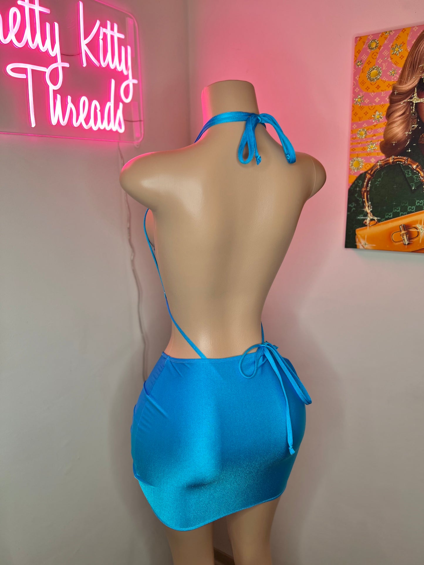 Aqua 🌊 skirt set (Made to Order)