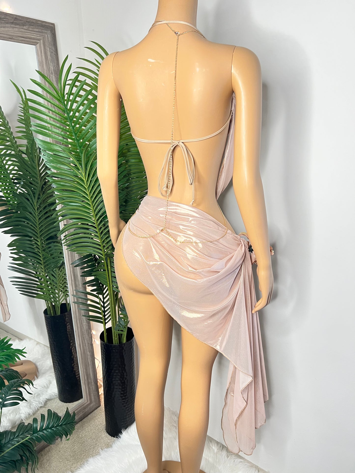 Golden Hour - body chain and matching thong included (Ready to Ship)