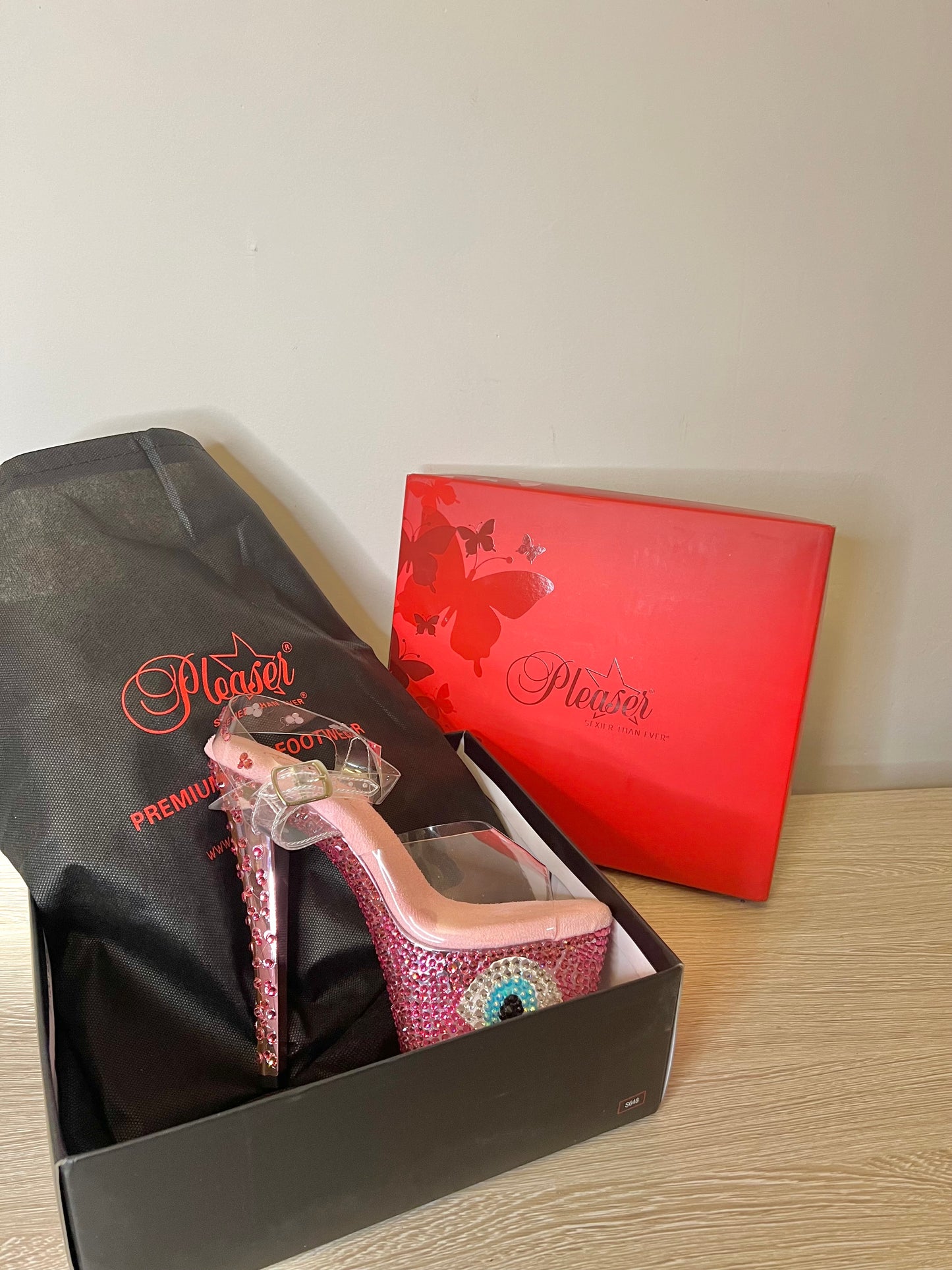 Return to Sender Pleaser Heels (Ready to Ship)