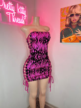Load image into Gallery viewer, Pink Flamez Grommets Dress💕🔥 READY TO SHIP
