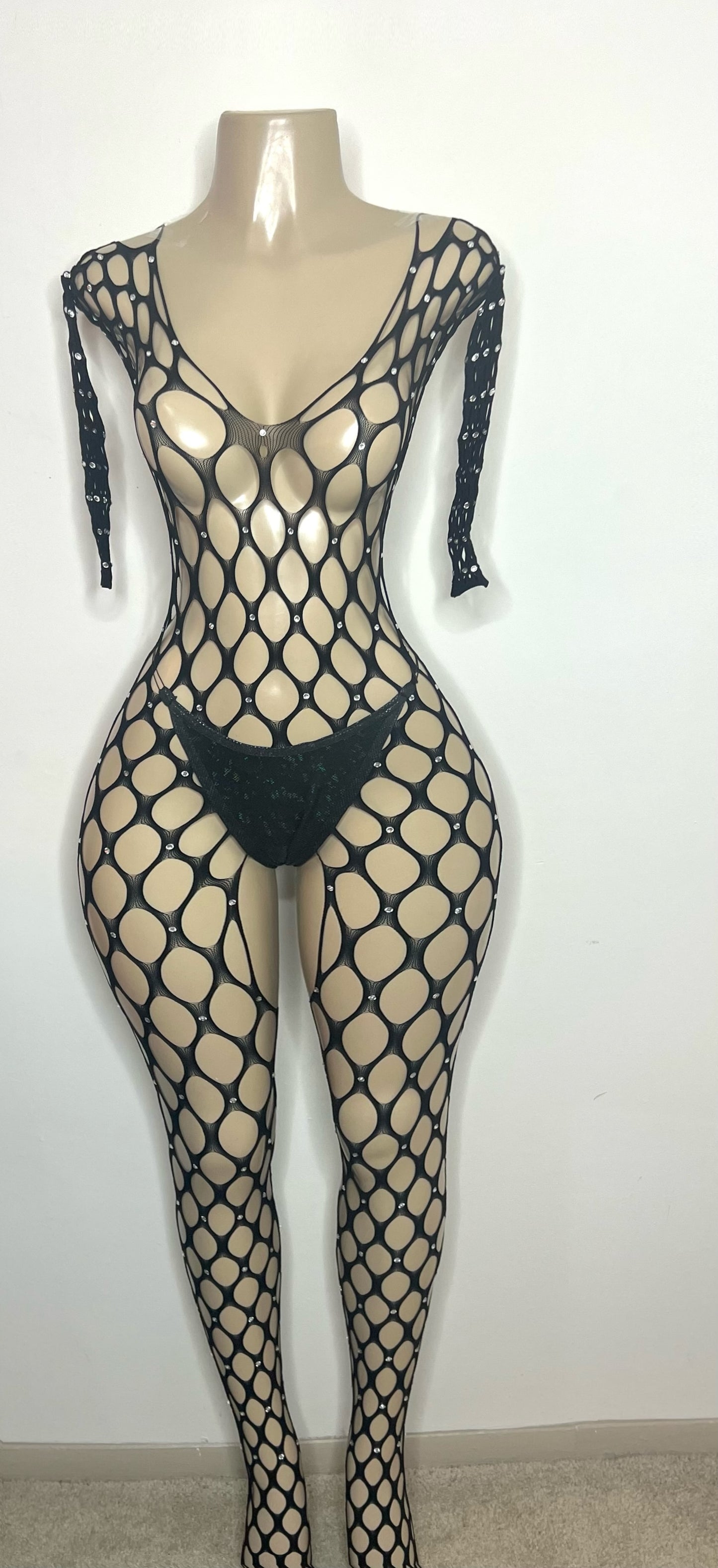 Rhinestone BodyStocking (Ready to Ship)