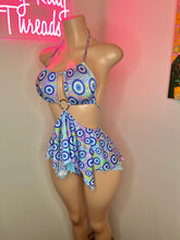 Load image into Gallery viewer, Blue Evil Eye Babydoll Dress 🧿 *includes matching thong*
