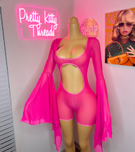 Load image into Gallery viewer, Hot Pink Prissy Romper 💅🏽🩷
