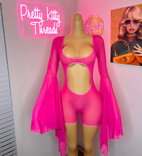 Load image into Gallery viewer, Hot Pink Prissy Romper 💅🏽🩷
