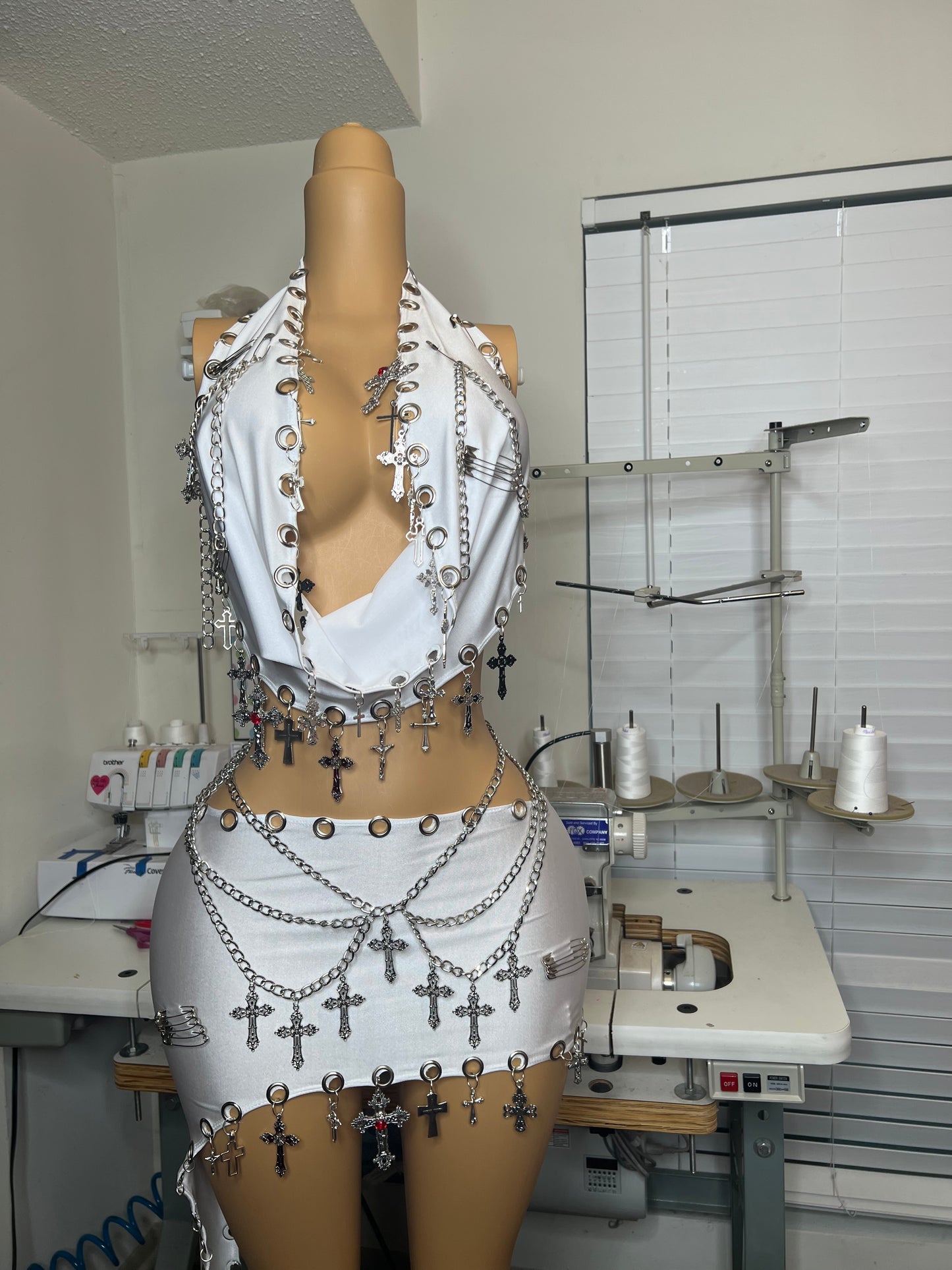 White Saintly Sins Set (Made To Order) Ships in 4-5 Weeks