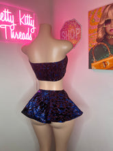 Load image into Gallery viewer, Blue Flames Skirt Set 💙🔥 *READY TO SHIP*
