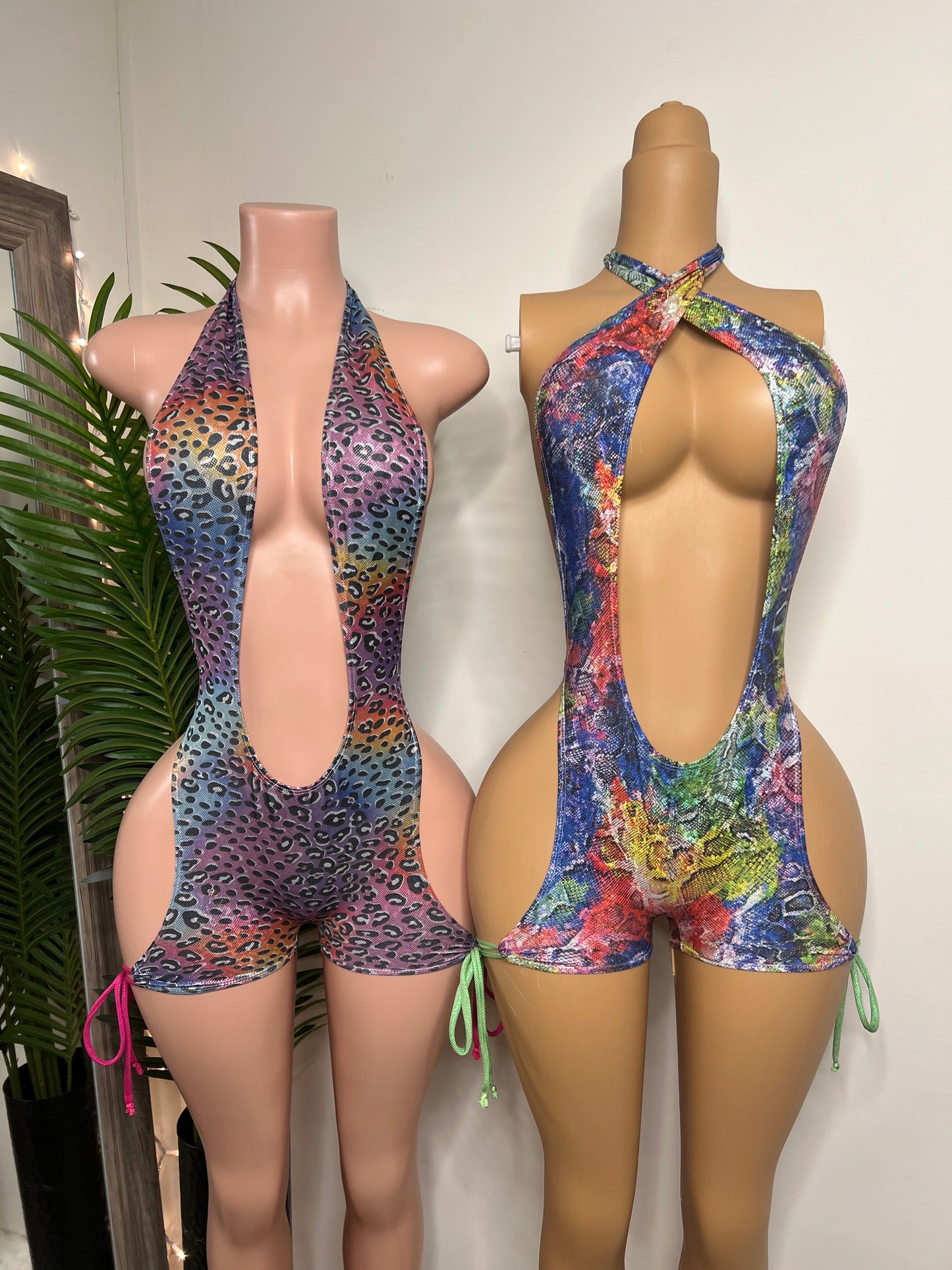 Animal Print Rompers  (Ready to Ship)