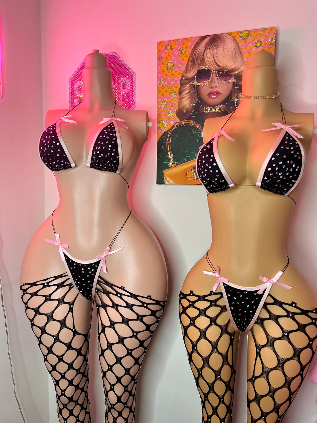 Lolita rhinestone bikini 🎀