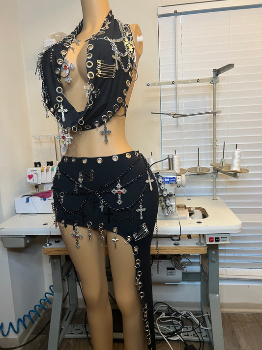 Black Saintly Sins Set (Made To Order) Ships in 4-5 Weeks