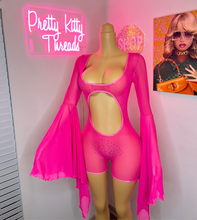 Load image into Gallery viewer, Hot Pink Prissy Romper 💅🏽🩷
