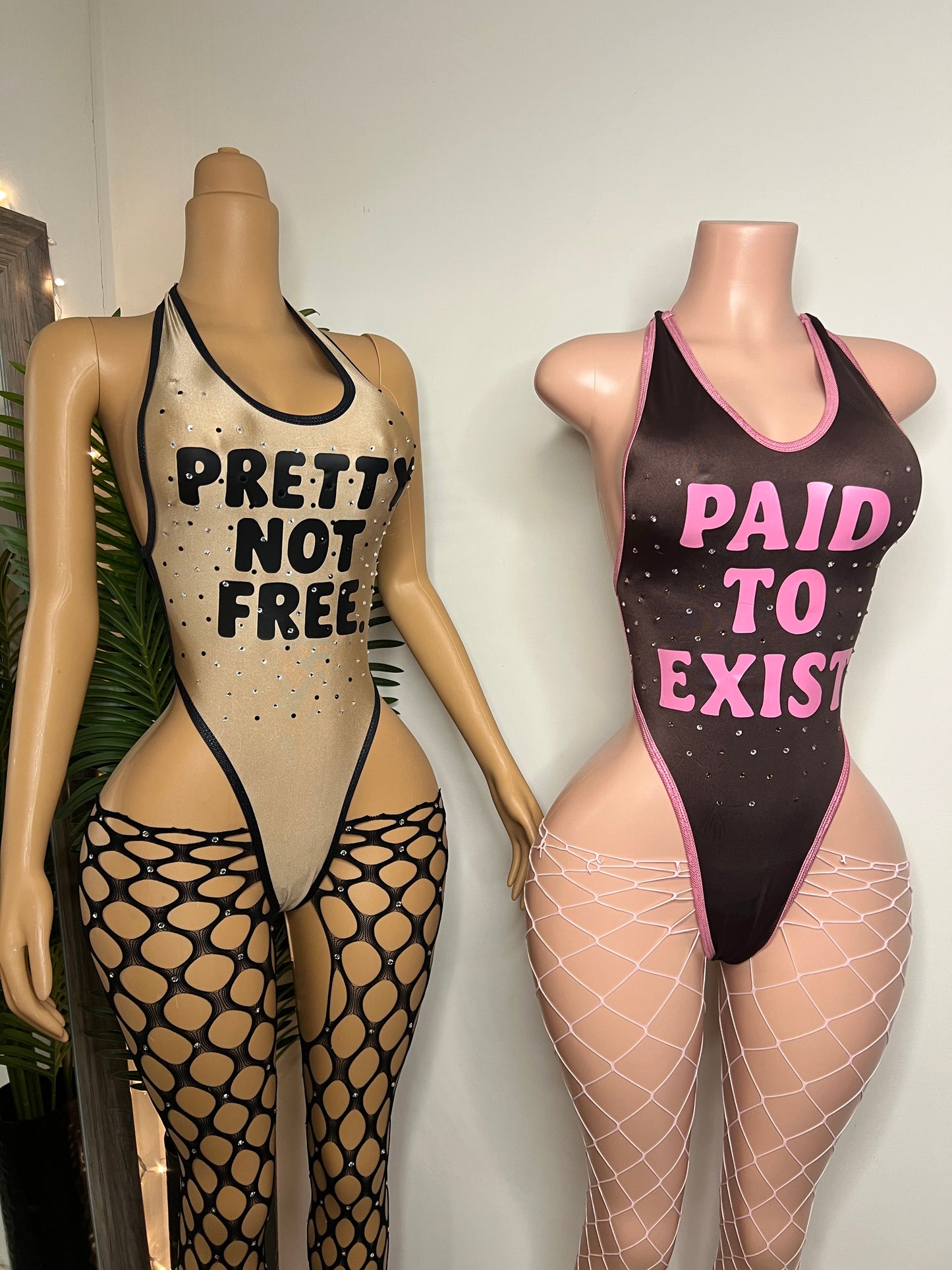 Wear Your Words Collection - fishnets included (Ready to Ship)