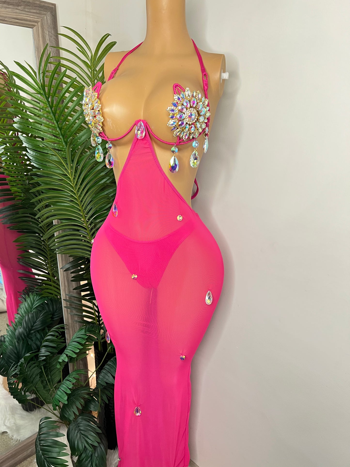 La Vie Fuchsia Dress (Ready To Ship)