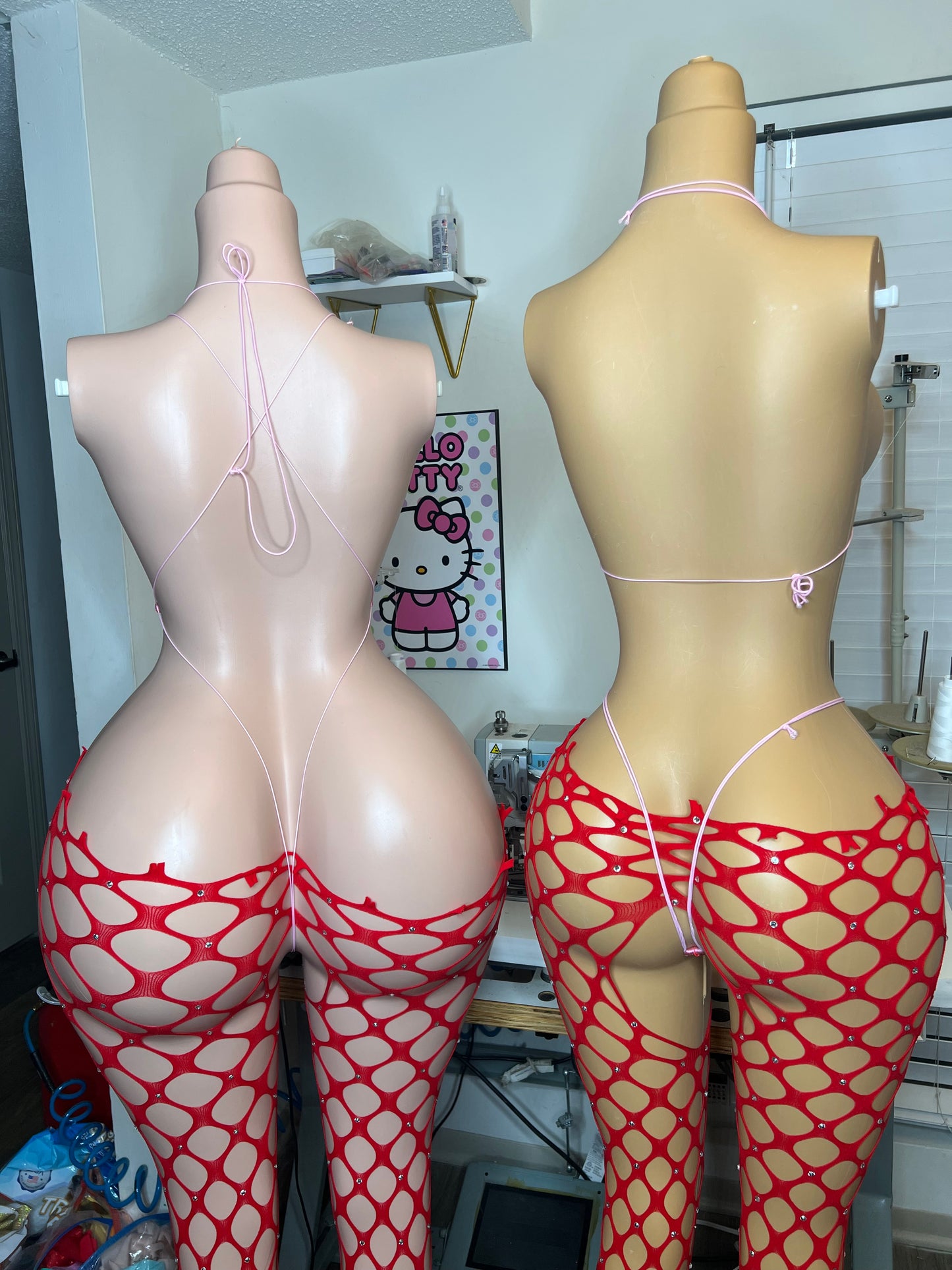 XOXO Sets-fishnets included (Ready To Ship)