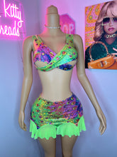 Load image into Gallery viewer, Rainbow peacock skirt set 🌈🦚
