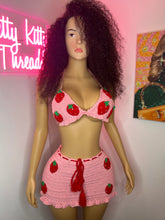 Load image into Gallery viewer, Strawberry shortcake crochet dress 🍓🍰
