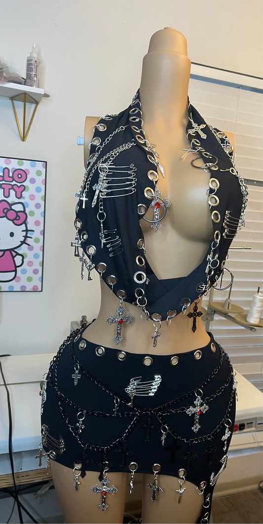 Black Saintly Sins Set (Made To Order) Ships in 4-5 Weeks