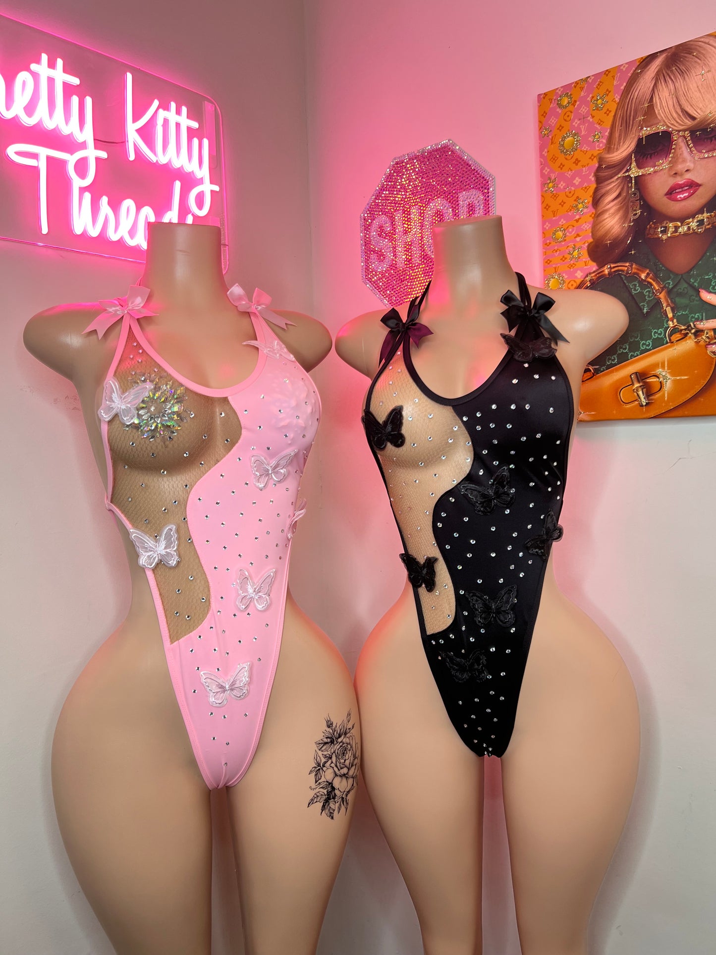 Fantasy One Pieces *FISHNETS INCLUDED* *READY TO SHIP*