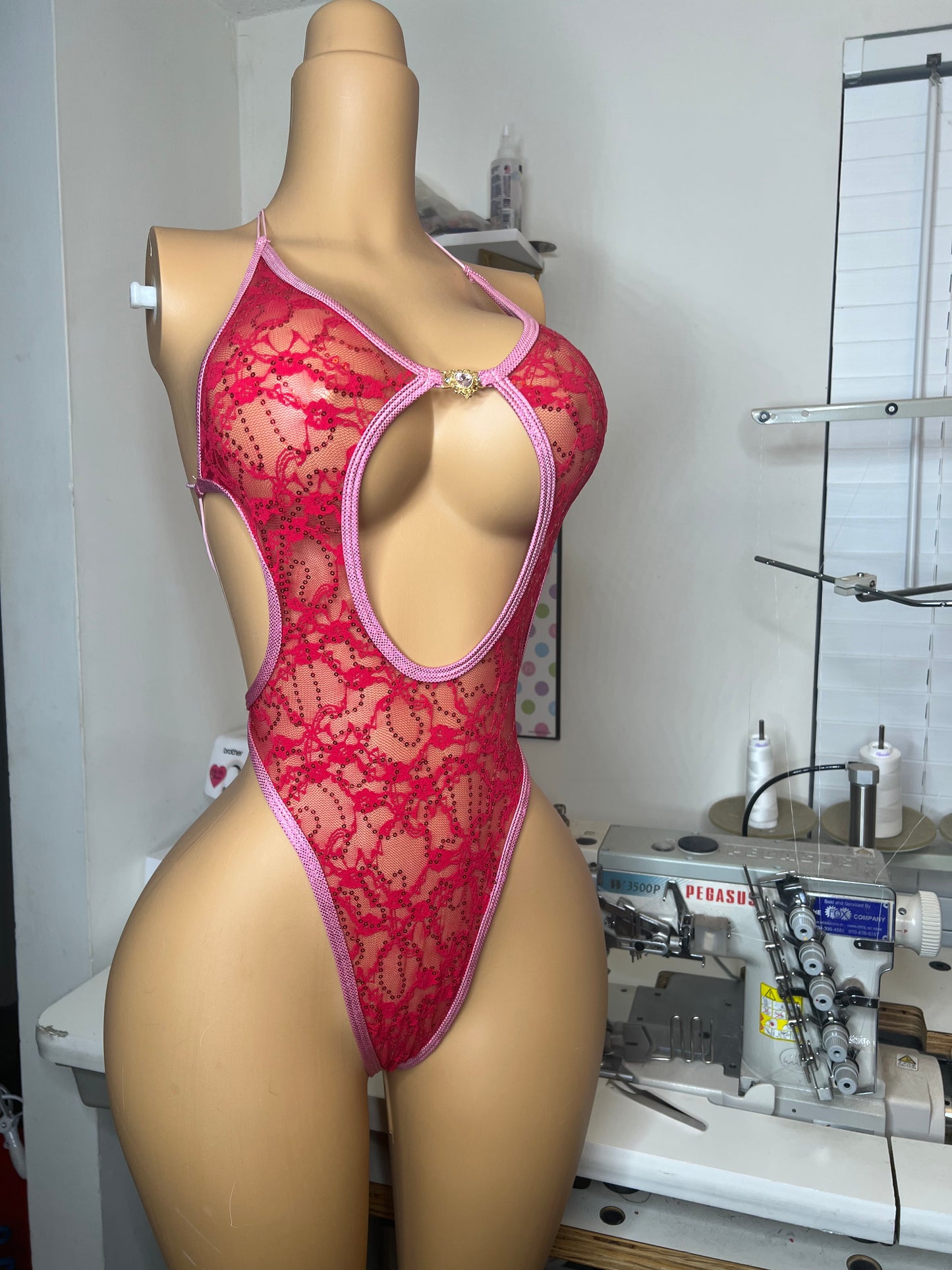 Be Mine Backless One Piece (Ready To Ship)