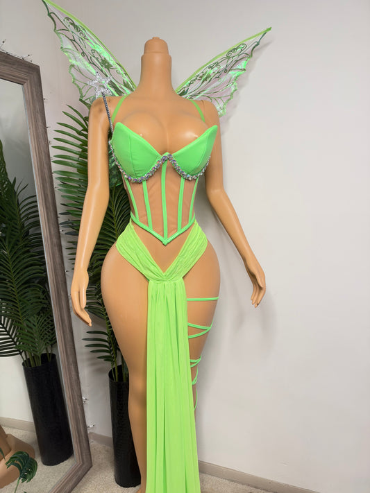 Pixie Tease Costume - includes everything pictured (Ready to Ship)