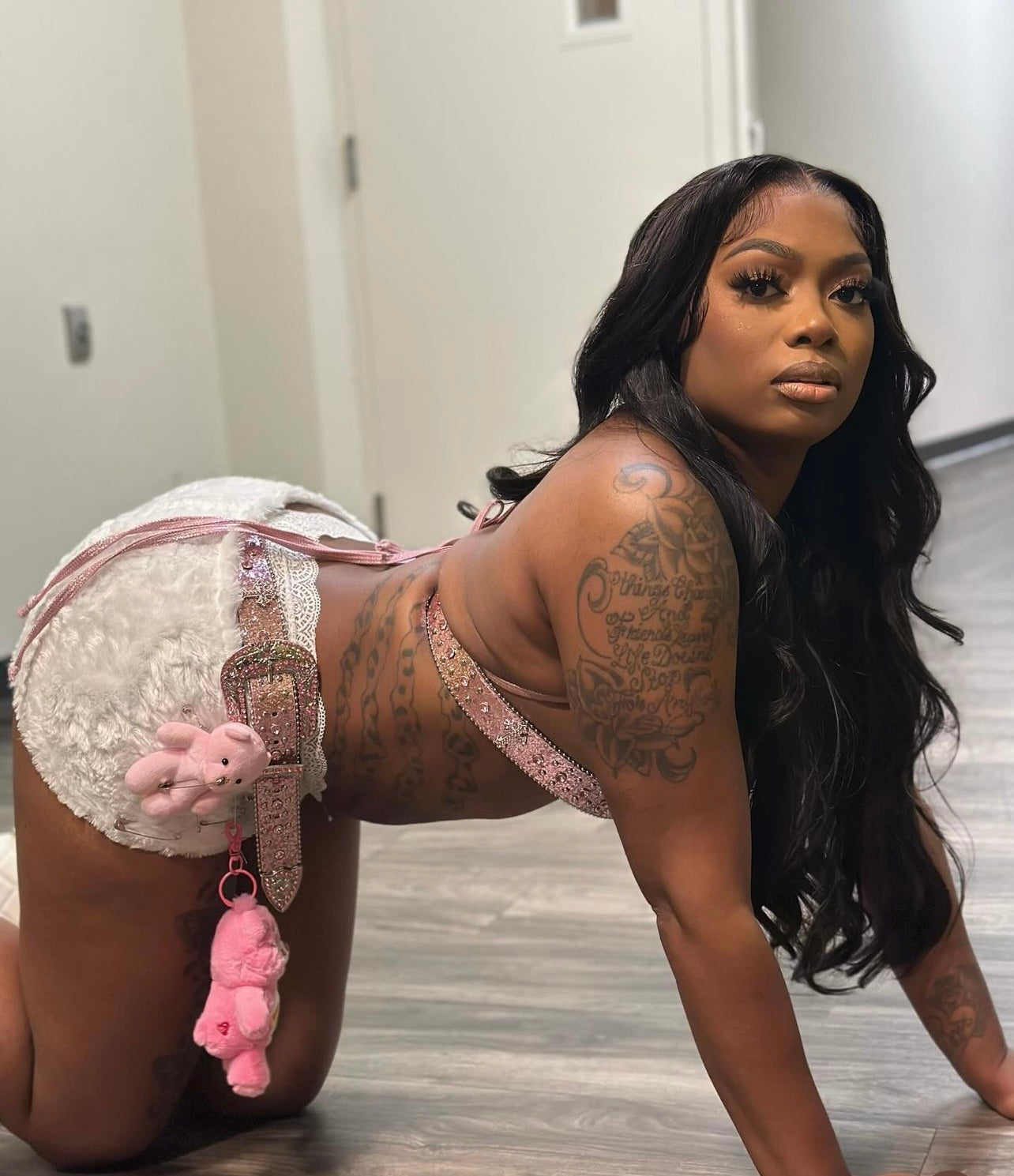 Y2K Fur Skirt Set (Made To Order) Ships in 4-5 Weeks