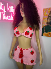 Load image into Gallery viewer, Strawberry shortcake crochet dress 🍓🍰
