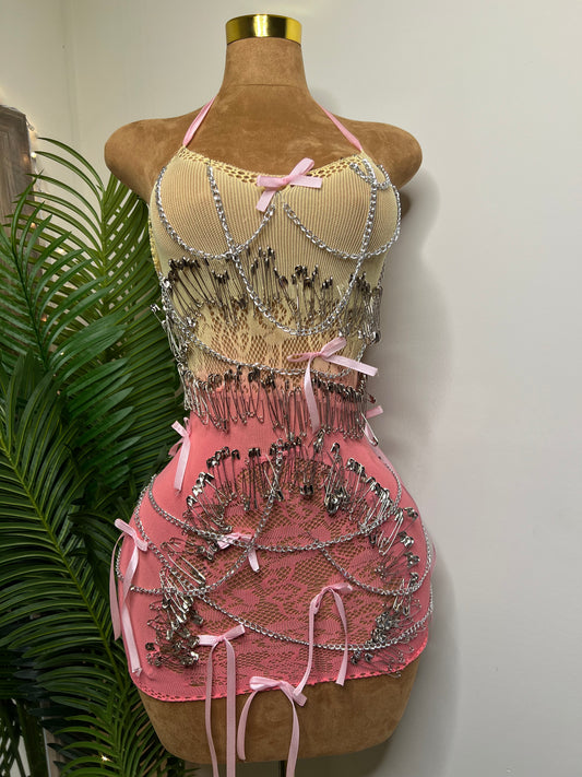 Strawberry lemonade junk dress (Ready to Ship)