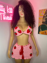 Load image into Gallery viewer, Strawberry shortcake crochet dress 🍓🍰
