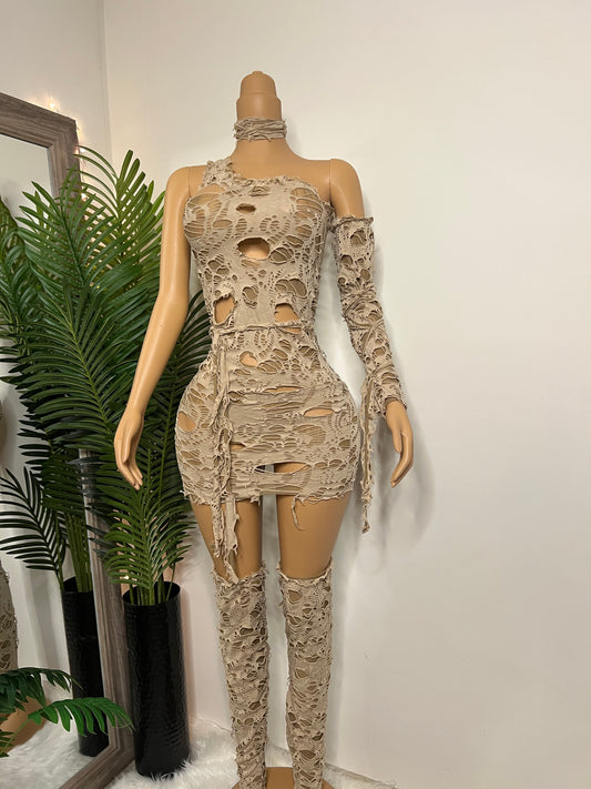 Cursed Beauty Mummy Costume (SHIPS ON 10/24/25)