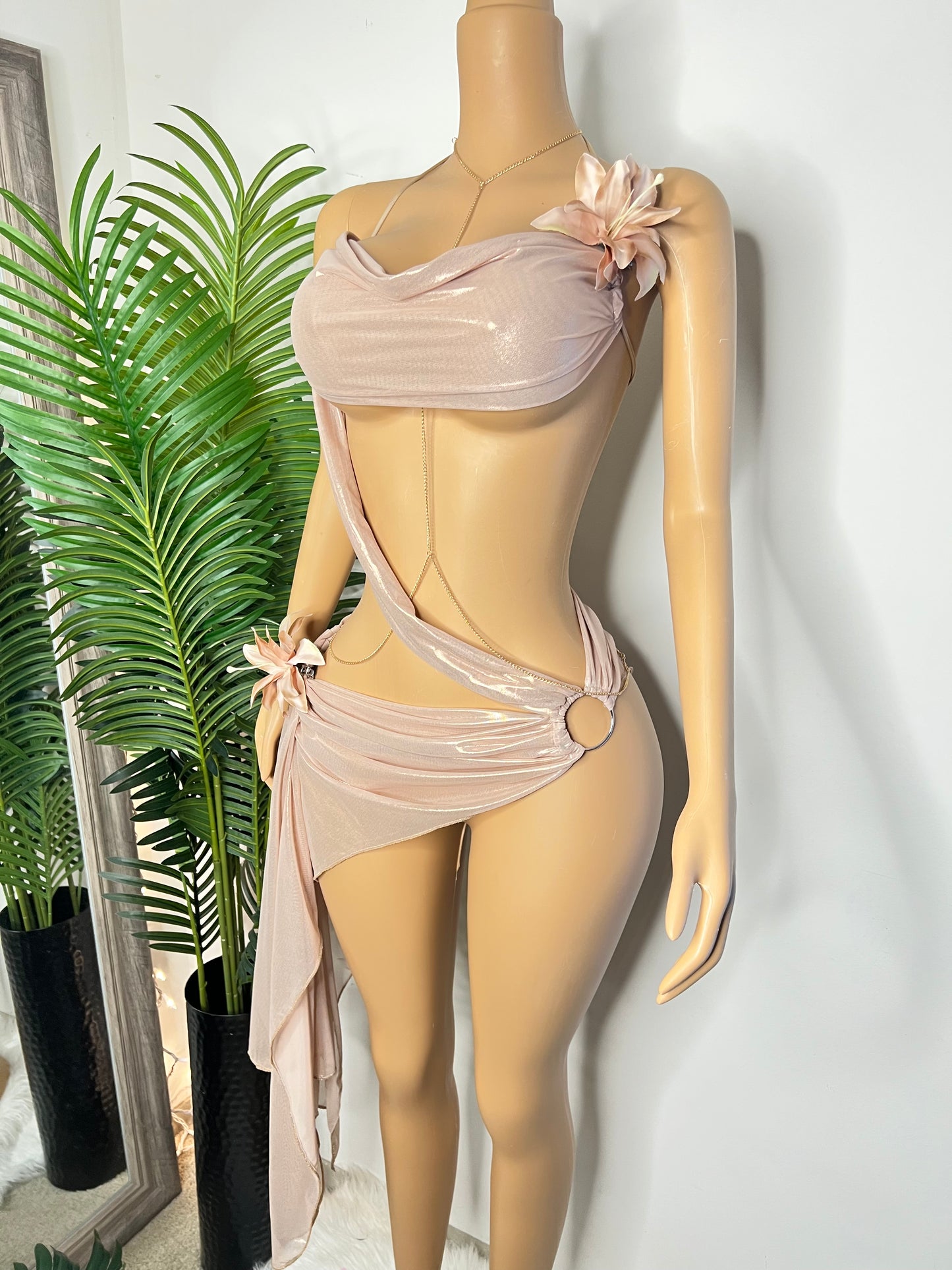 Golden Hour - body chain and matching thong included (Ready to Ship)