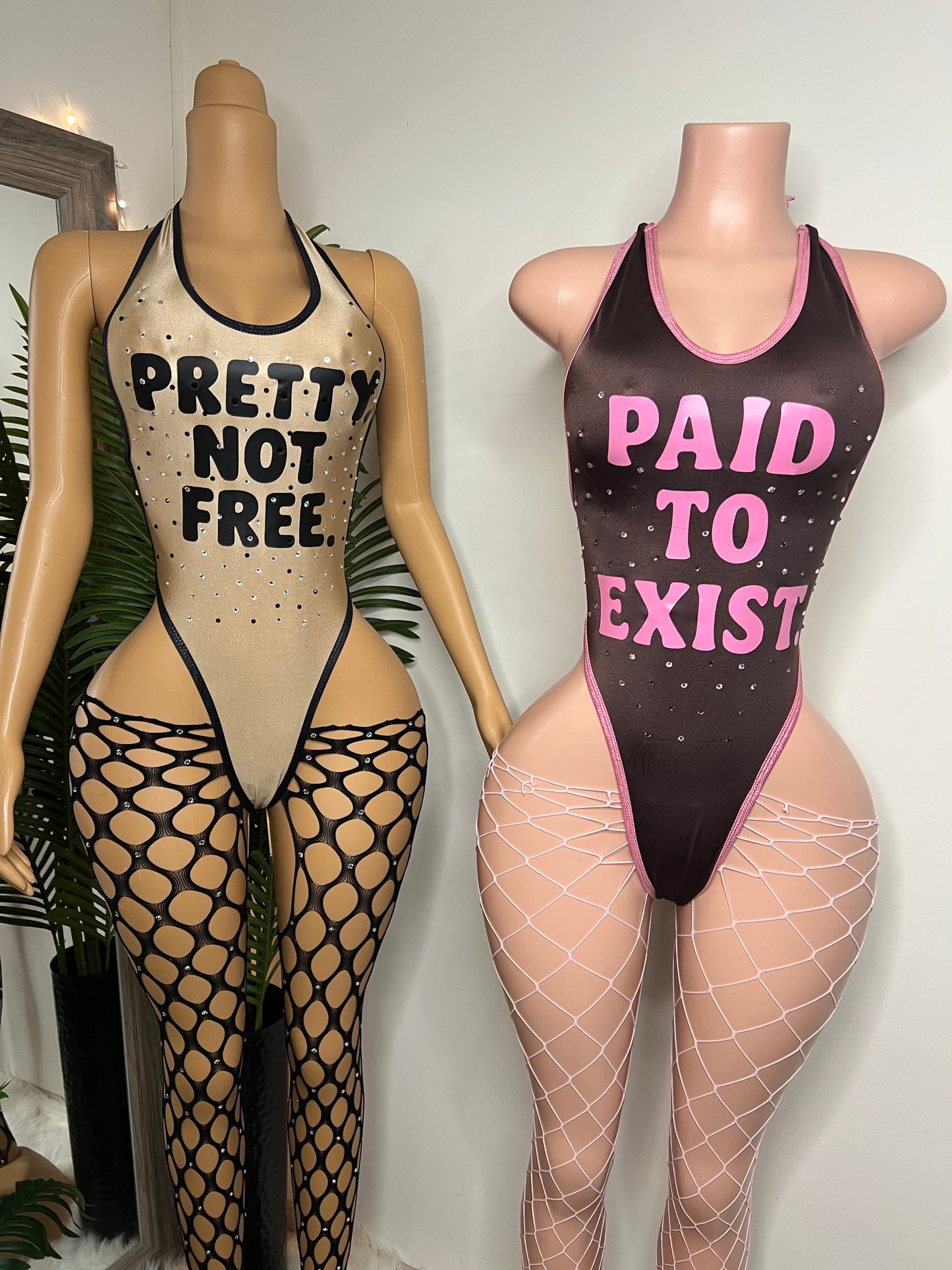 Wear Your Words Collection - fishnets included (Ready to Ship)