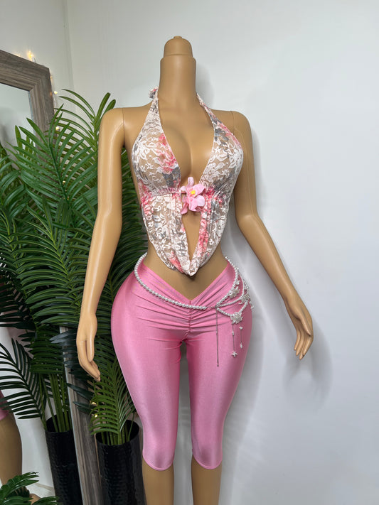 Pearl Blossom Set *pearl belt included*  (Ready to Ship)