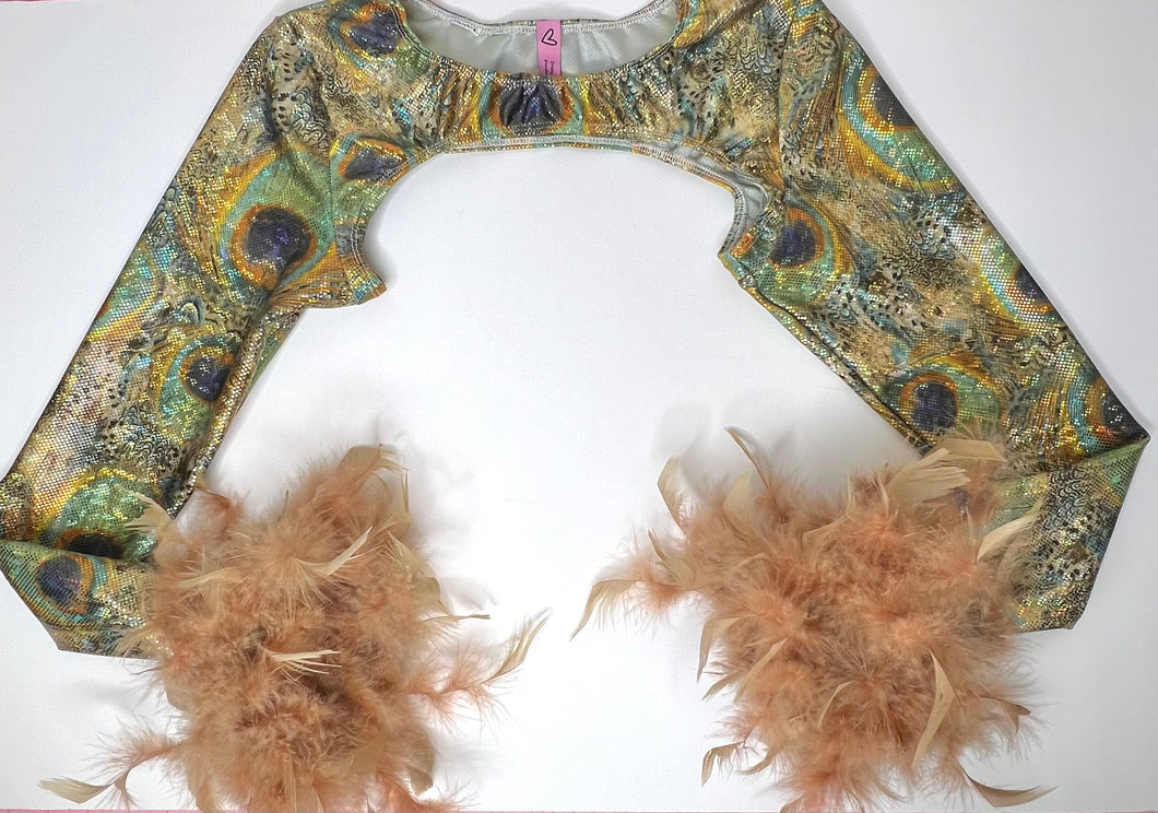 Cockiness Feather Crop Top