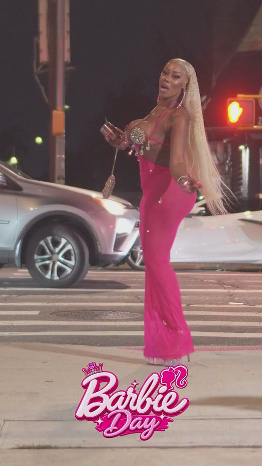 La Vie Fuchsia Dress - (Made To Order) Ships in 4-5 Weeks