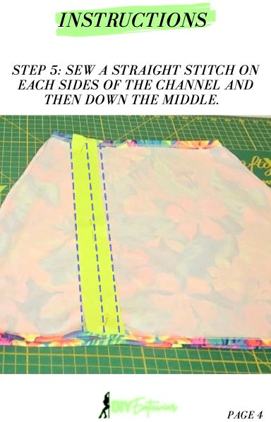 Tube Top and Skirt PDF Pattern