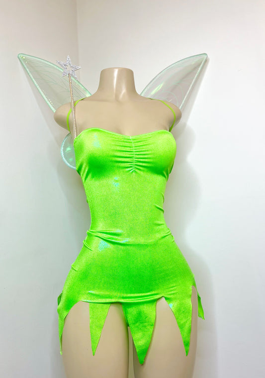 Fairy Halloween Costume - thong, wings, wand included (Made to Order)
